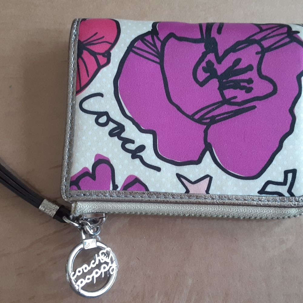 Vtg Authentic Coach Poppy Wallet/Wristlet